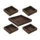 thumbnail image 4 of Bandeja de servir de madera, plato decorativo moderno, bandeja rústica para comida, bandejas para aperitivos. 5 piezas, 4 of 9