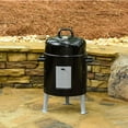 thumbnail image 3 of Masterbuilt 20060116 Bullet Portable Charcoal Smoker, Black, 395 sq. in., 3 of 4