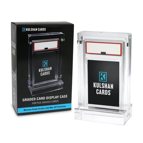 PSA/CGC Graded Card Acrylic Display Case with Stand - PSA Card Case - CGC Slab Case - UV Protection - Horizontal or Vertical Display
