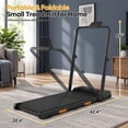 thumbnail image 4 of 3 In 1 Height Adjustable Treadmill,3.0HP Foldable Walking Pad,Quiet Under Desk Treadmill for Home Office,300 LBS Weight Capacity, 4 of 8