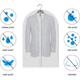 thumbnail image 2 of 5 Pack Clear Garment Bags, Hanging Closhes Bags, Dress Garment Bags Storage for Travel ，24"X 48", 2 of 6