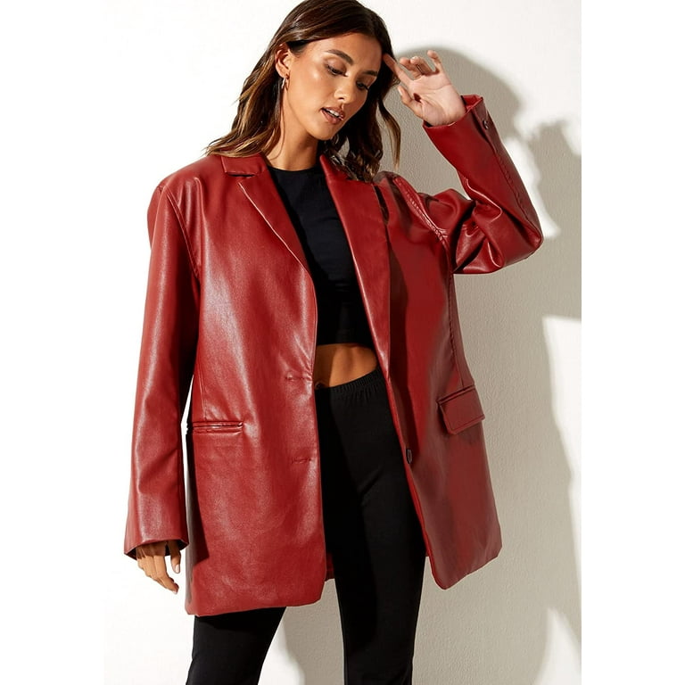Vintage top leather blazer