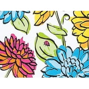 Pack of 1, Vibrant Floral 24" x 417' Gift Wrap Counter Roll For Feminine, Birthday, Mother's Day