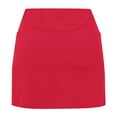 thumbnail image 5 of Women's Shorts Elastic Waist Tennis Skirt With Sports Skirt High Waist Skort With 2 Pockets Side Slit Gym Shorts, 5 of 7