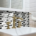 thumbnail image 6 of LQCrafK Stone Brick White, Peel & Stick Wallpaper 2.6 Sq Ft, 12 Pieces, 6 of 6