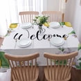 thumbnail image 5 of Lemon Flora Rectangle Tablecloths 60x104,Summer Botanical Plant Yellow White Table Cloth Table Cover Indoor/Outdoor Tabletop Decor for Wedding Holiday Party Dinner Baby Shower, 5 of 7