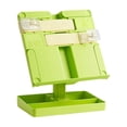 thumbnail image 2 of Adjustable Height Book Stand Reading Stand Multi Angle Desktop Book Holder Portable Reading Shelf with Expandable Panel Storage Base Clear Page Clips for Books and Tablets, 2 of 6