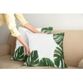 thumbnail image 2 of Ambesonne Philodendron Throw Pillow Cover 2 Pack, Swiss Cheese Plant, 20", Emerald Pale Sage Green, 2 of 7