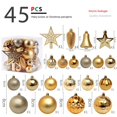 thumbnail image 2 of adornos de bola de Navidad, mini adornos inastillables para árbol de Navidad, esferas colgantes para día festivo, Navidad, bodas, fiestas, 2 of 3