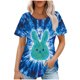 thumbnail image 2 of Xuyuer Happy Easter Family Matching Shirt Women Easter Sunday T-Shirt Cute Tie Dye Bunny Graphic Tee Holiday Short Sleeve Tops Funny Bunny T-Shirt Rabbit Graphic Tee Tops, 2 of 6