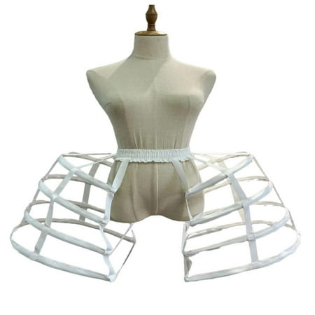 Crinoline Underskirt Petticoat Slip Bustles Pannier Bumroll Dress Accessory White Petticoat Skirt Victorian LARP Accessories Shaping Underskirt