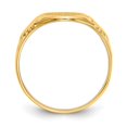 thumbnail image 2 of Auriga 10k Yellow Gold 10.0x7.5mm Closed Back Signet Ring for Women Size- 6, 2 of 6