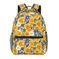 thumbnail image 1 of Disketp Vintage White Yellow Sunflower Mochila Estampada para Hombre y Mujer – Mochila Ligera Clásica con Múltiples Bolsillos para Universidad, Trabajo y Viajes-One Size, 1 of 5