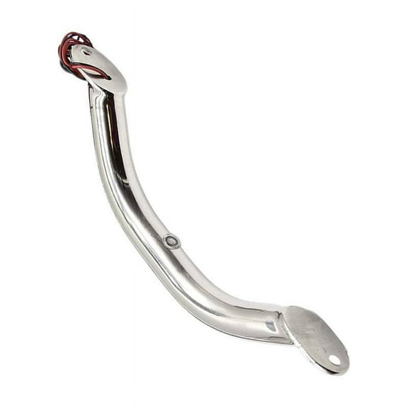 MARINE CITY 9 Inch 304 Stainless Steel Grab Rail Handle with Blue LED Light, Boat Yacht RV Hardware, Pack of 1
