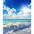 thumbnail image 2 of Beautiful Coast Beach Day Wall Mural by Wallmonkeys Peel and Stick Graphic (48 in H x 41 in W) WM337052, 2 of 4