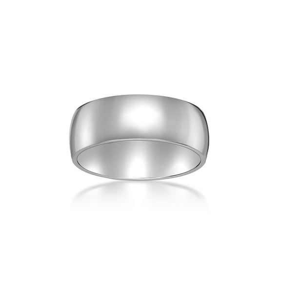 Stainless Steel 8MM Thick Wedding Band Ring Jewelry Gift for Men - Size 10.5