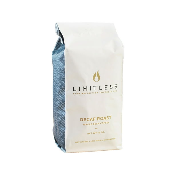 Limitless Coffee Air Roasted Ground Coffee, Decaf Roast, 12 Ounce