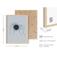 thumbnail image 3 of HAUS AND HUES Line Drawing Wall Art Coffee Artwork Minimalist Art Aesthetic Art Drawing Line Art Line Art Wall Decor Single Line Drawing Coffee Wall Art Artwork Line | BEIGE FRAMED 12” x 16", 3 of 6