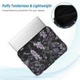 thumbnail image 2 of FORMRS 15"-15.6" Laptop Sleeve Protective Case Soft Carrying Quilted Computer Bag Cover, Light Purple Flowers, 2 of 7