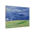 thumbnail image 2 of Trademark Fine Art 'Wheatfields Under Thnderclouds' Wooden Wall Art Art by Vincent Van Gogh, 2 of 3