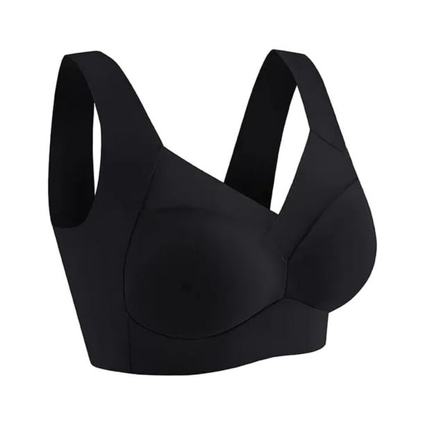 Enqiretly Posture Correcting Bra Improve Posture With Wireless Push-Up  Comfortable Breathable And Soft To Wear black 5XL