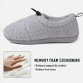 thumbnail image 3 of ULTRAIDEAS Women’s Cozy Faux Sherpa Fleece Slippers with Drawstring Memory Foam House Shoes, 3 of 5
