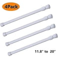 thumbnail image 1 of Barres de Tension, 4 Pack Réglables Ressort Barres d'Armoire en Acier Tige de Rideau de Tension, 1 of 3