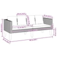 thumbnail image 4 of vidaXL 2-Seater Garden Sofa with Cushions Poly Rattan Beige, 4 of 5