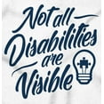 thumbnail image 2 of Not All Disabilities are Visible Womens Slim Fit Graphic Tee Brisco Brands X, 2 of 5