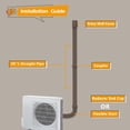thumbnail image 4 of Powrocket 3 Inch 9Ft Mini Split Line Set Cover Kit,Line Set Covers for Ductless Mini Split and Central Air Conditioner & Heat Pump,Mini Split Lineset Cover,Brown, 4 of 8