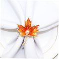 thumbnail image 6 of FONDOTIN 4Pcs Vintage Fall Napkin Rings with Rhinestones and Faux Pearls, 6 of 7