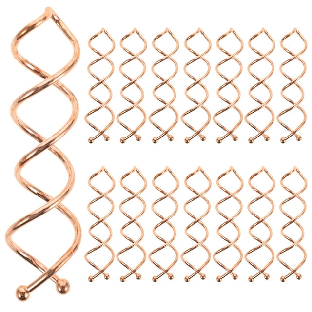 Miangastore 20 Pcs Pince à Cheveux Spirale Mini Pince pour Coiffure DIY (Rose)