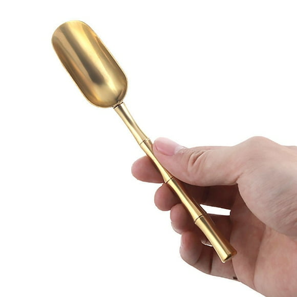 AMERTEER Brass Copper Dinnerware Set Spoon Tea Spoon Dessert Coffee Ice Cream Spoons Kitchen Accessories Bar Tools Brass Home Decoration