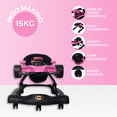 thumbnail image 4 of Andadera Para Bebé Aeiou A001 Diseño De Auto De Carreras Rosa, 4 of 9