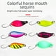 thumbnail image 1 of Cebo de boca de caballo de color con lentejuelas de metal de larga distancia, cebo Luya, barra blanca, boca amartillada, pez pequeño, cebo falso, cebo falso luminoso, 1 of 5