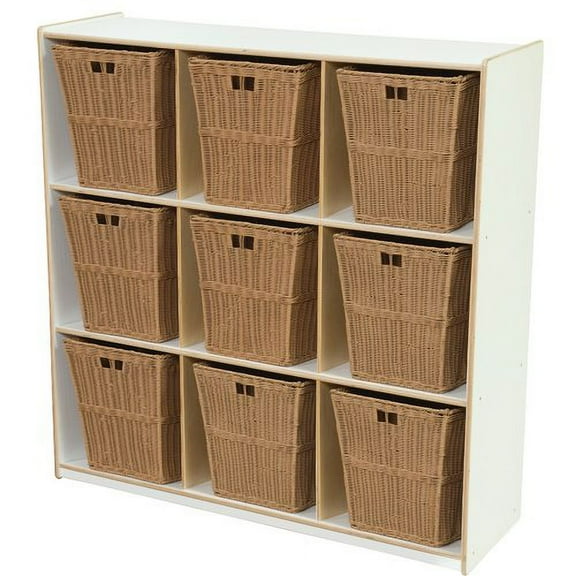 Wood Designs 9 Compartment Cubby with Bins