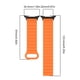 thumbnail image 5 of [Negro Naranja] Adecuado para Galaxy Watch 7 Ultra Correa Bucle Magnético Dos Colores Con Textura Puntos 47 Mm (Negro Naranja), 5 of 8