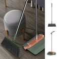 thumbnail image 1 of Brooms And Dustpan Set Home Cleaning Supplies Stainless Steel Handle Brooms And Dustpan Combo Set For Home Office, 1 of 5