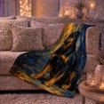 thumbnail image 6 of Rottweiler Dog Portrait With Navy Gold Abstract Background Dignified Painterly Art Flannel Blanket For Dog Fans, Soft Cozy Home Decor For Bedroom Living Room Birthday Gift, 6 of 9