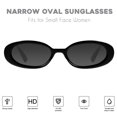 thumbnail image 2 of Gafas de sol mosanana Retro Oval MS52360 para mujer, color negro/tortuga, 2 of 7