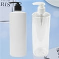 thumbnail image 2 of 2pcs 500ml Empty Lotion Bottles Body Wash Hand Soap Lotion Refillable Pump Bottles Dispenser (White And Transparent Pump Head for Random), 2 of 2