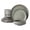 12pcs Sage Green, variant on ALOFMO 12 Piece Stoneware Dinnerware Set, Service for 4, Reactive Glaze Green & Black Plates and Bowls, Microwave & Dishwasher Safe, Chip Resistant for Home Kitchen, Restaurant, Party