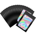 thumbnail image 2 of Bolsas gruesas con cierre hermético para joyería, bolsa de plástico holográfica de Color para almacenamiento al por menor, 20-50 piezas, sin agujero, 2 of 5