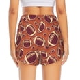 thumbnail image 2 of Lsque American Football1 Printed Women's Running Shorts with Liner Pockets,Elastic Quick Dry Workout Athletic Gym Yoga Shorts,Womens High Waist Shorts-X-Large, 2 of 9