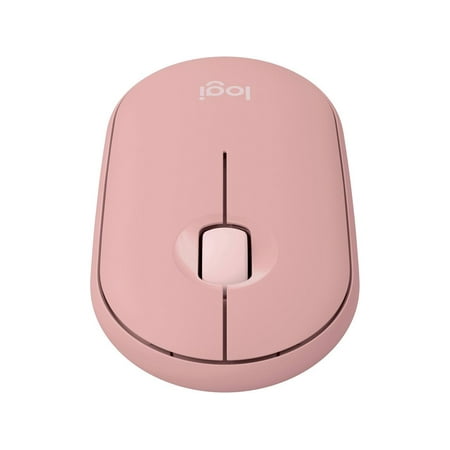 Logitech - Pebble Mouse 2 M350s Slim Lightweight Wireless Silent Ambidextrous Mouse with Customizable Buttons - Rose