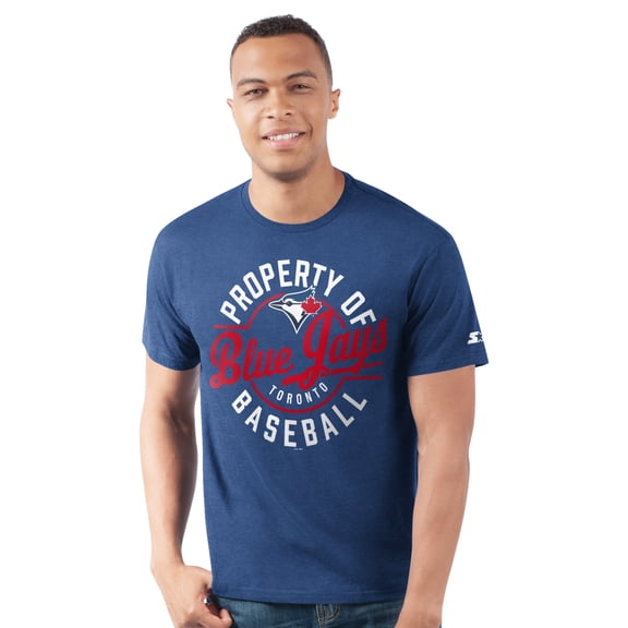 Men's Starter  Royal Toronto Blue Jays Prime Time Property Of T-Shirt