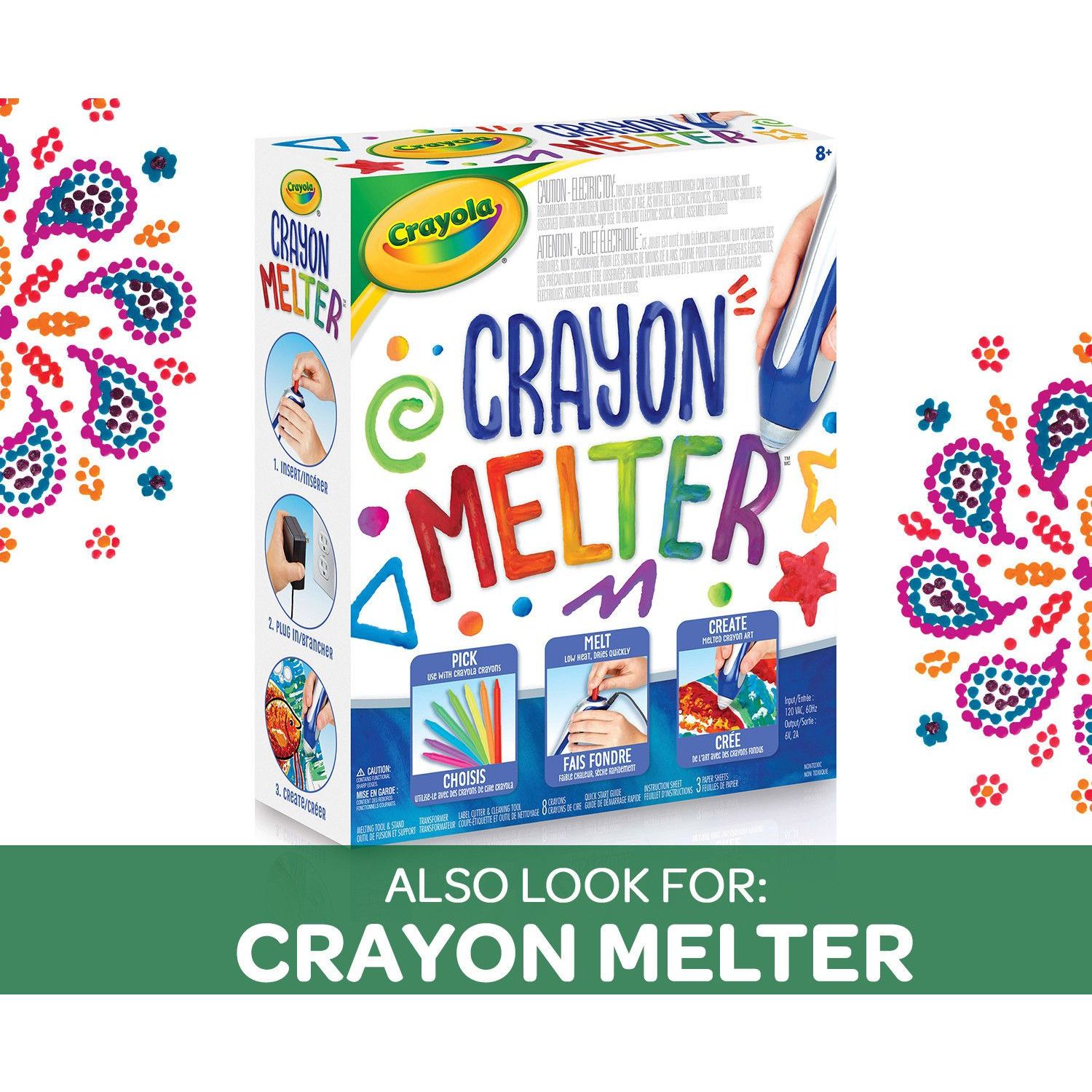 Crayola Crayon Melter Kit with Crayons, School Supplies, Gifts for Kids, Unisex Child - image 5 of 10
