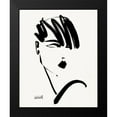 thumbnail image 2 of Tavoletti, Anne 12x14 Black Modern Framed Museum Art Print Titled - Brush Portrait IX, 2 of 5