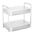 thumbnail image 2 of Cup Drying Rack with Drain Tray Countertop Storage Shelf Cup Station Organizer for Home Kitchen Double Layer White, 2 of 10