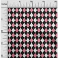 thumbnail image 1 of oneOone Cotton Flex Medium Pink Fabric Argyle Check Sewing Fabric By The Yard Printed Diy Clothing Sewing Supplies 40 Inch Wide, 1 of 4